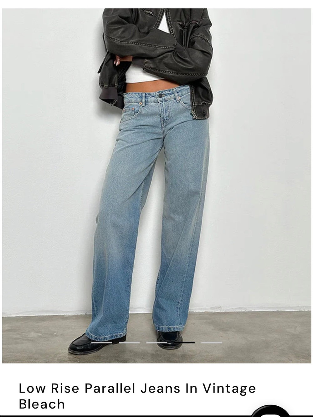 Motel Rocks Low Rise Parallel Jeans In Vintage
Bleach - Picture 2 of 4